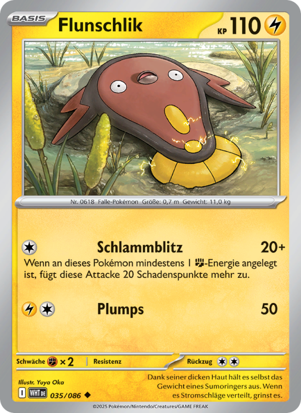 Flunschlik 035 — Weiße Flammen (German Pokémon TCG card)