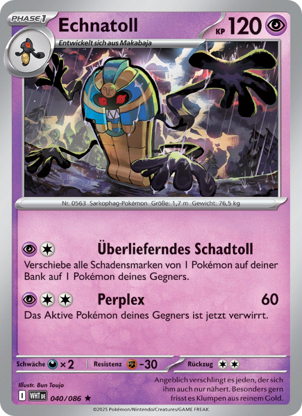 Echnatoll 040 — Weiße Flammen (German Pokémon TCG card)