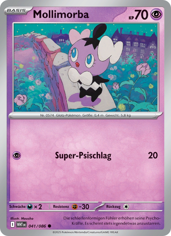 Mollimorba 041 — Weiße Flammen (German Pokémon TCG card)