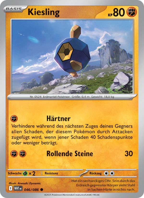 Kiesling 046 — Weiße Flammen (German Pokémon TCG card)