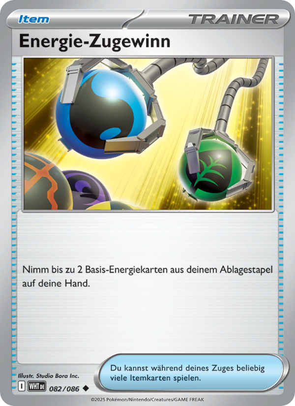 Energie-Zugewinn 082 — Weiße Flammen (German Pokémon TCG card)