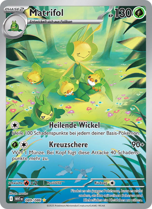 Matrifol 089 — Weiße Flammen (German Pokémon TCG card)