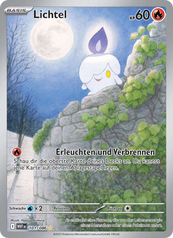 Lichtel 101 — Weiße Flammen (German Pokémon TCG card)