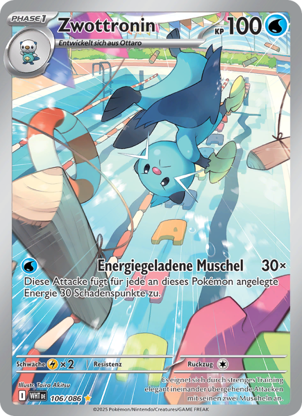 Zwottronin 106 — Weiße Flammen (German Pokémon TCG card)