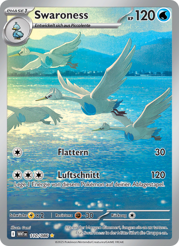 Swaroness 110 — Weiße Flammen (German Pokémon TCG card)