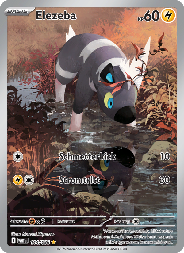 Elezeba 114 — Weiße Flammen (German Pokémon TCG card)