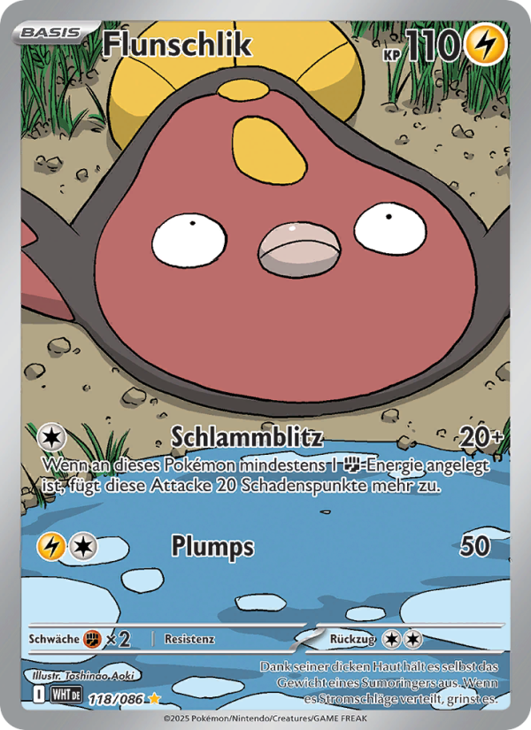Flunschlik 118 — Weiße Flammen (German Pokémon TCG card)