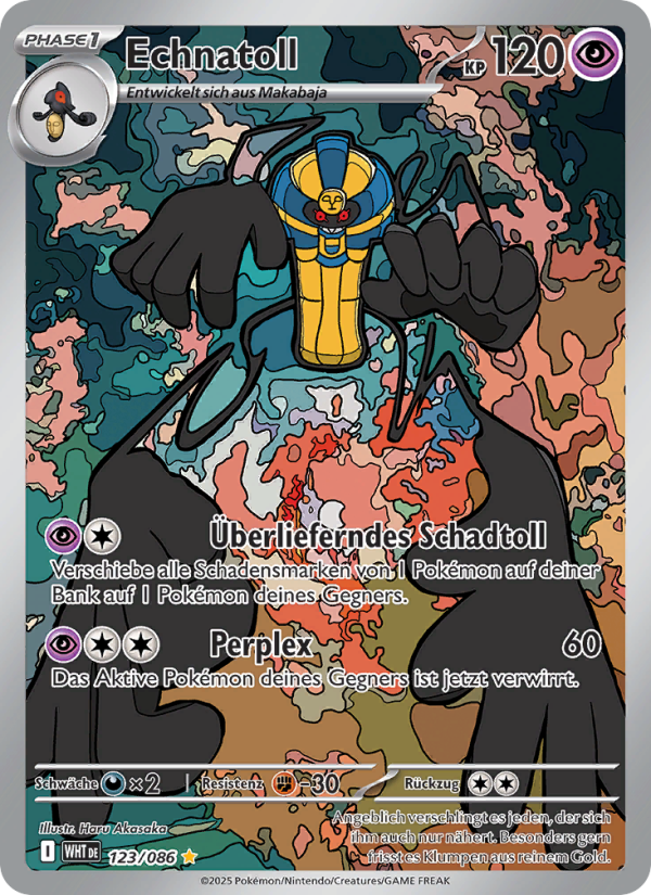 Echnatoll 123 — Weiße Flammen (German Pokémon TCG card)