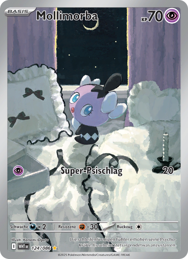 Mollimorba 124 — Weiße Flammen (German Pokémon TCG card)