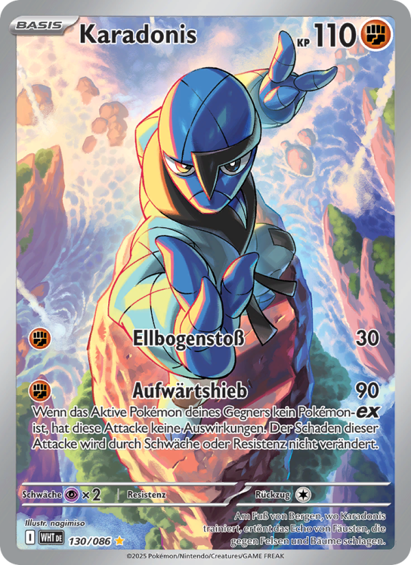 Karadonis 130 — Weiße Flammen (German Pokémon TCG card)