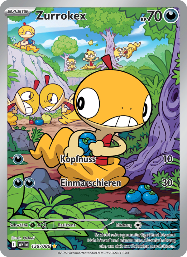 Zurrokex 138 — Weiße Flammen (German Pokémon TCG card)