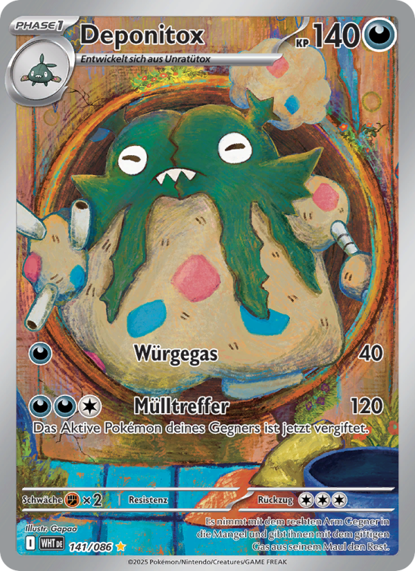 Deponitox 141 — Weiße Flammen (German Pokémon TCG card)