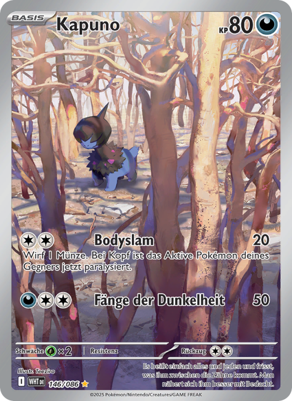 Kapuno 146 — Weiße Flammen (German Pokémon TCG card)