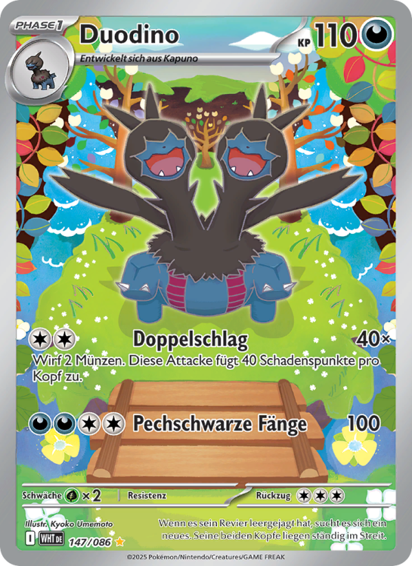 Duodino 147 — Weiße Flammen (German Pokémon TCG card)
