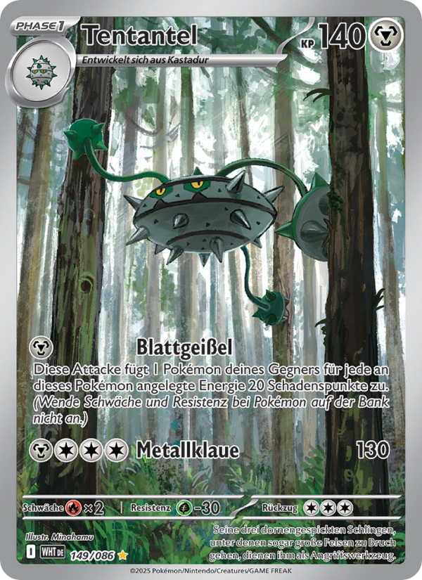 Tentantel 149 — Weiße Flammen (German Pokémon TCG card)