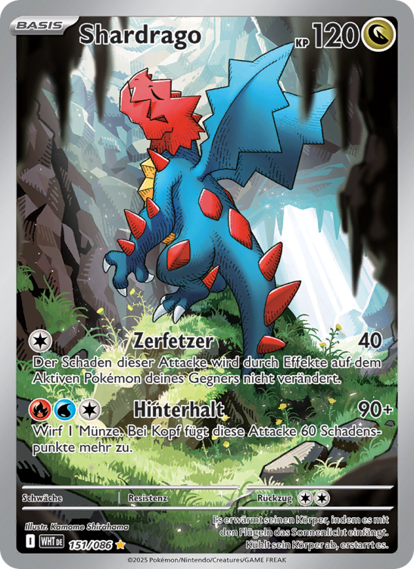 Shardrago 151 — Weiße Flammen (German Pokémon TCG card)