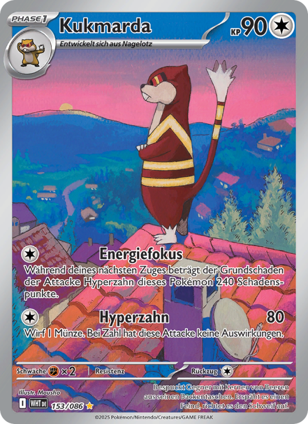 Kukmarda 153 — Weiße Flammen (German Pokémon TCG card)