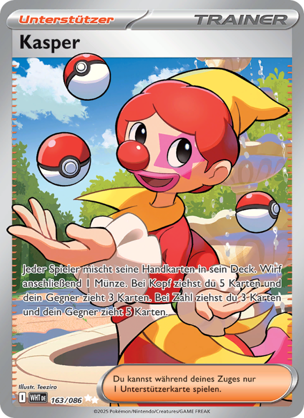 Kasper 163 — Weiße Flammen (German Pokémon TCG card)