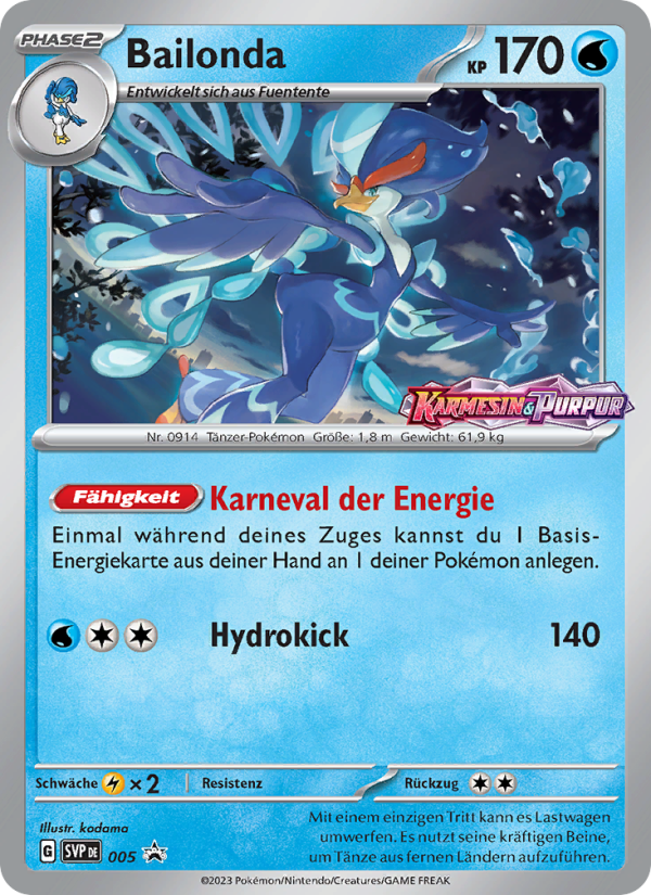 Bailonda 005 — SVP Black Star Promos (German Pokémon TCG card)