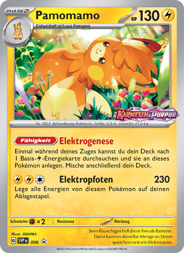 Pamomamo 006 — SVP Black Star Promos (German Pokémon TCG card)
