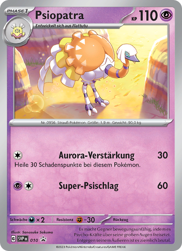 Psiopatra 010 — SVP Black Star Promos (German Pokémon TCG card)