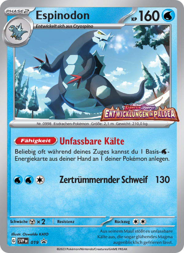 Espinodon 019 — SVP Black Star Promos (German Pokémon TCG card)