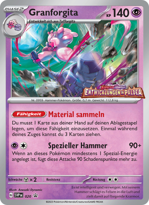 Granforgita 020 — SVP Black Star Promos (German Pokémon TCG card)