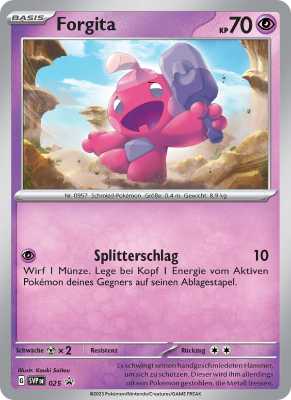 Forgita 025 — SVP Black Star Promos (German Pokémon TCG card)