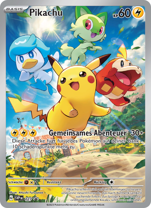 Pikachu 027 — SVP Black Star Promos (German Pokémon TCG card)