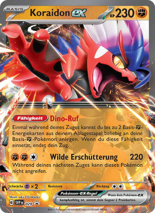 Koraidon-ex 029 — SVP Black Star Promos (German Pokémon TCG card)