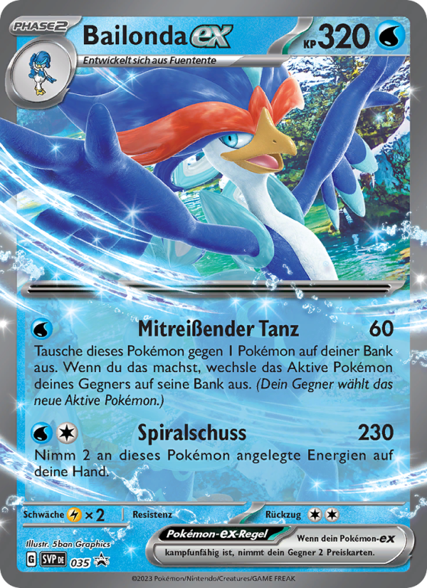 Bailonda-ex 035 — SVP Black Star Promos (German Pokémon TCG card)