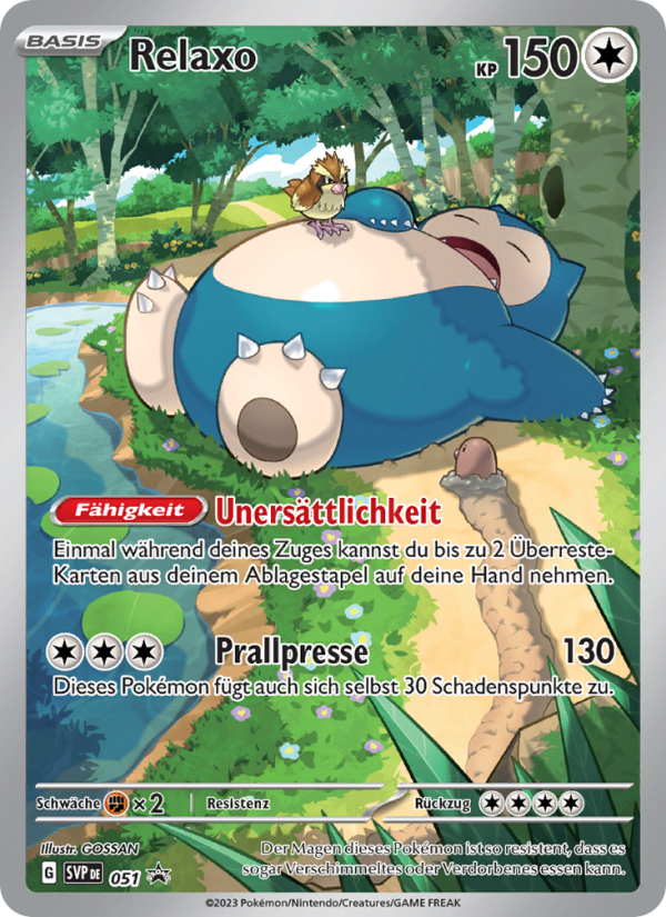 Relaxo 051 — SVP Black Star Promos (German Pokémon TCG card)