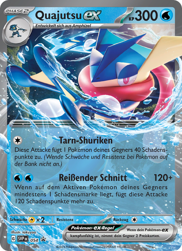 Quajutsu-ex 054 — SVP Black Star Promos (German Pokémon TCG card)