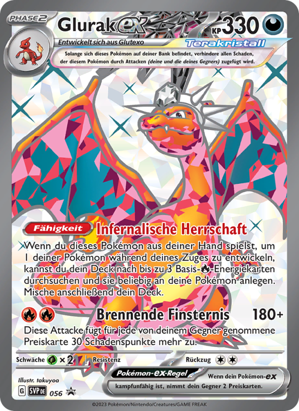 Glurak-ex 056 — SVP Black Star Promos (German Pokémon TCG card)
