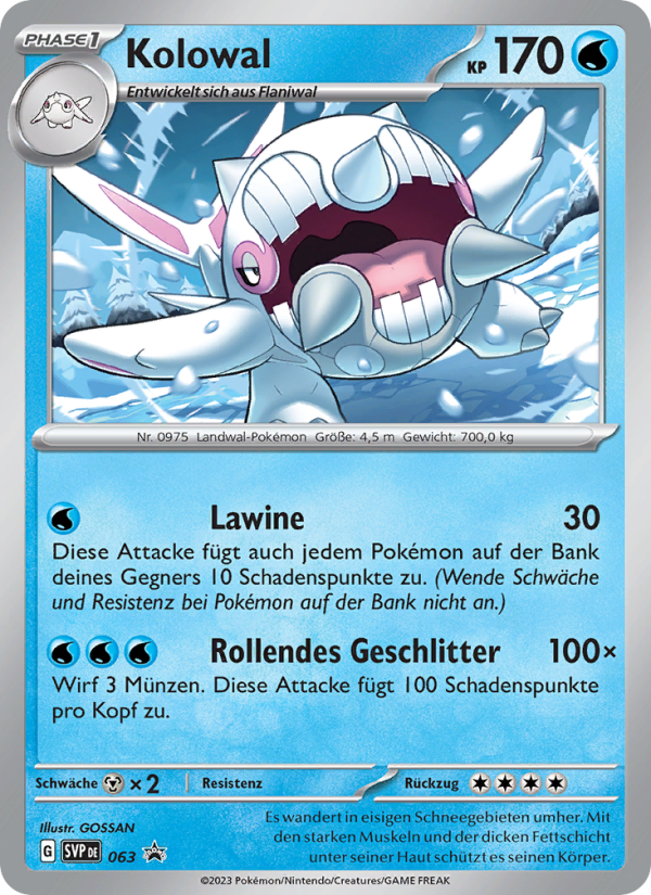 Kolowal 063 — SVP Black Star Promos (German Pokémon TCG card)