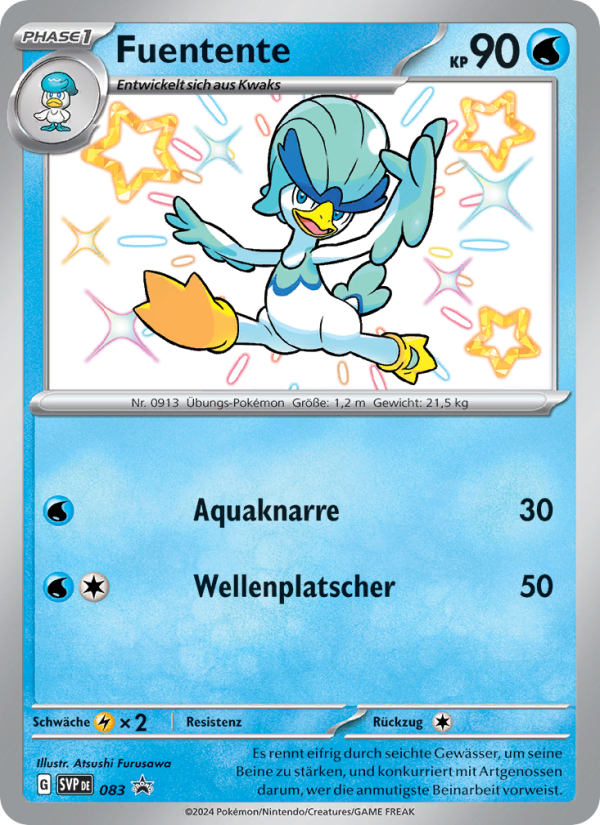 Fuentente 083 — SVP Black Star Promos (German Pokémon TCG card)