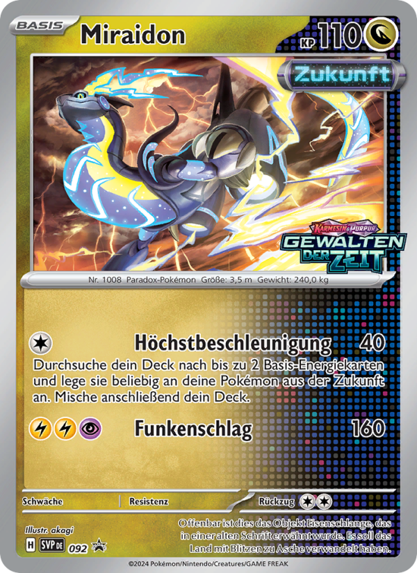 Miraidon 092 — SVP Black Star Promos (German Pokémon TCG card)