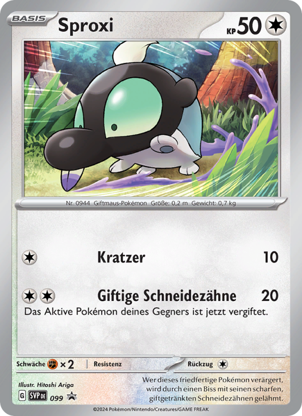 Sproxi 099 — SVP Black Star Promos (German Pokémon TCG card)