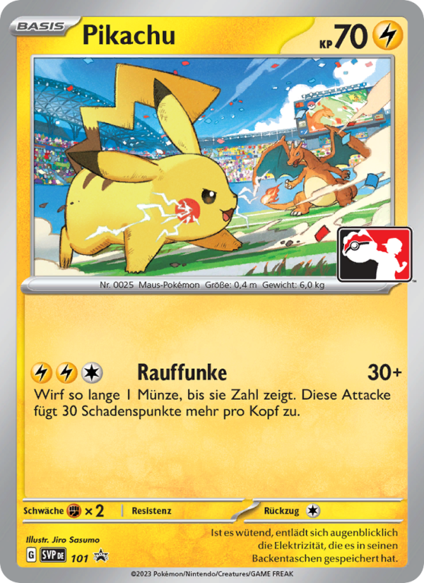 Pikachu 101 — SVP Black Star Promos (German Pokémon TCG card)