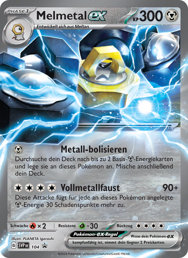 Melmetal-ex 104 — SVP Black Star Promos (German Pokémon TCG card)