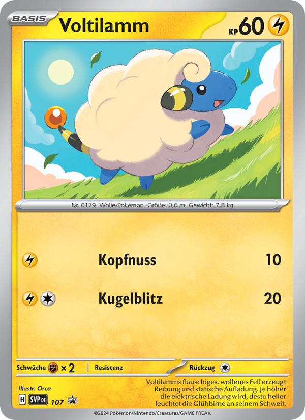 Voltilamm 107 — SVP Black Star Promos (German Pokémon TCG card)