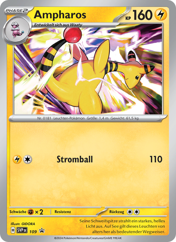 Ampharos 109 — SVP Black Star Promos (German Pokémon TCG card)