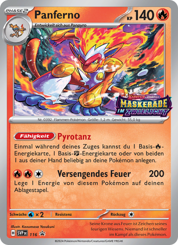 Panferno 116 — SVP Black Star Promos (German Pokémon TCG card)