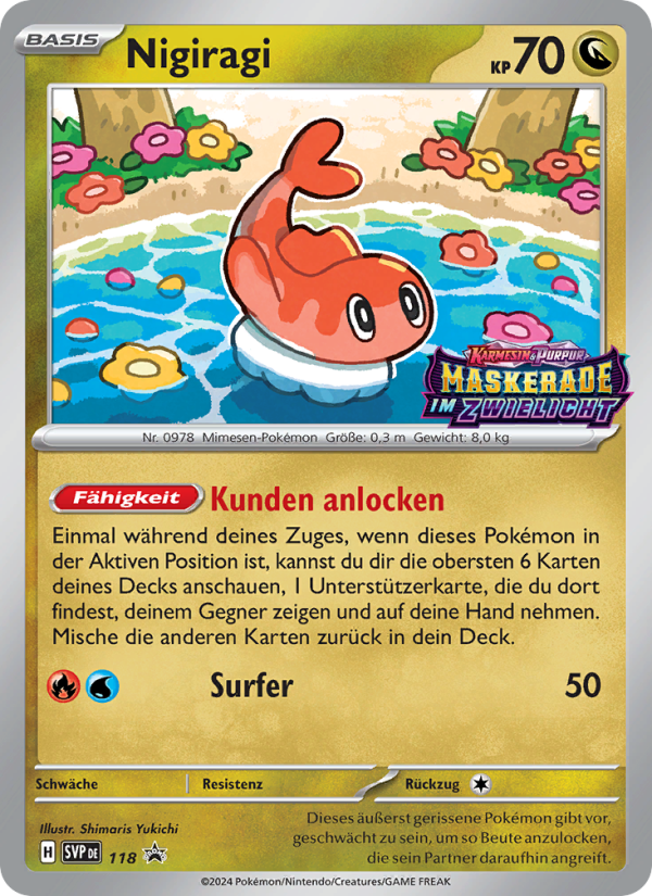 Nigiragi 118 — SVP Black Star Promos (German Pokémon TCG card)