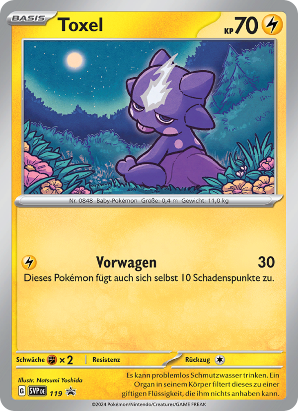 Toxel 119 — SVP Black Star Promos (German Pokémon TCG card)