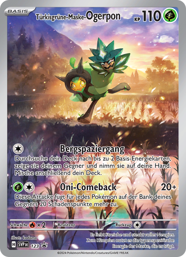 Türkisgrüne-Maske-Ogerpon 123 — SVP Black Star Promos (German Pokémon TCG card)