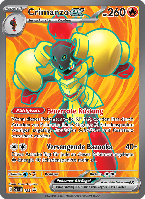 Crimanzo-ex 125 — SVP Black Star Promos (German Pokémon TCG card)