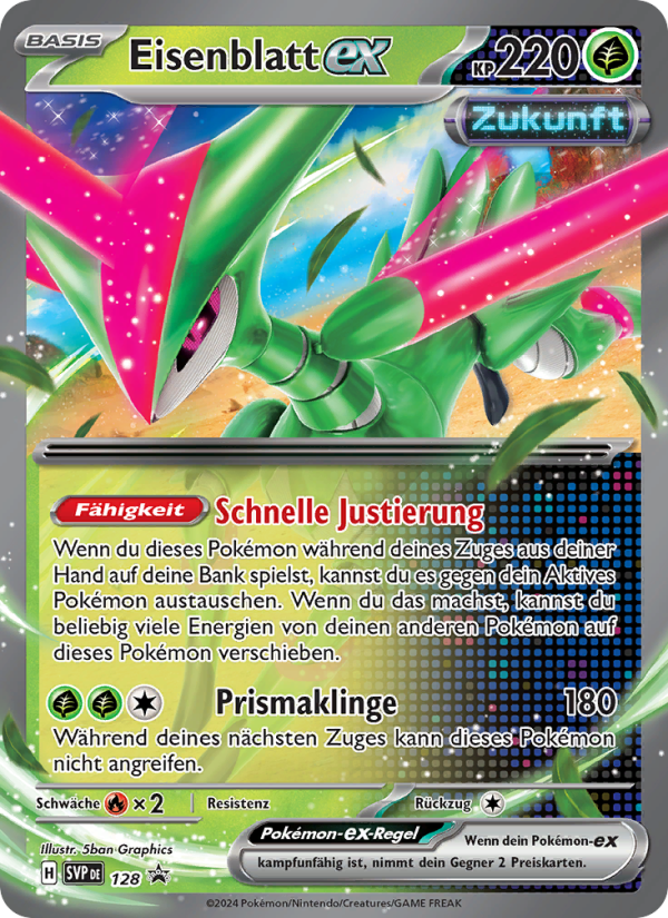 Eisenblatt-ex 128 — SVP Black Star Promos (German Pokémon TCG card)