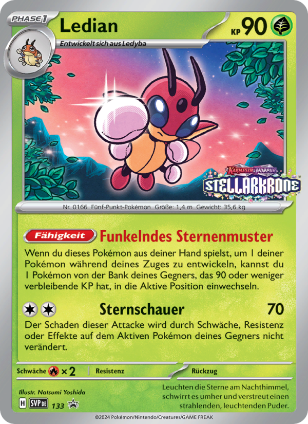 Ledian 133 — SVP Black Star Promos (German Pokémon TCG card)