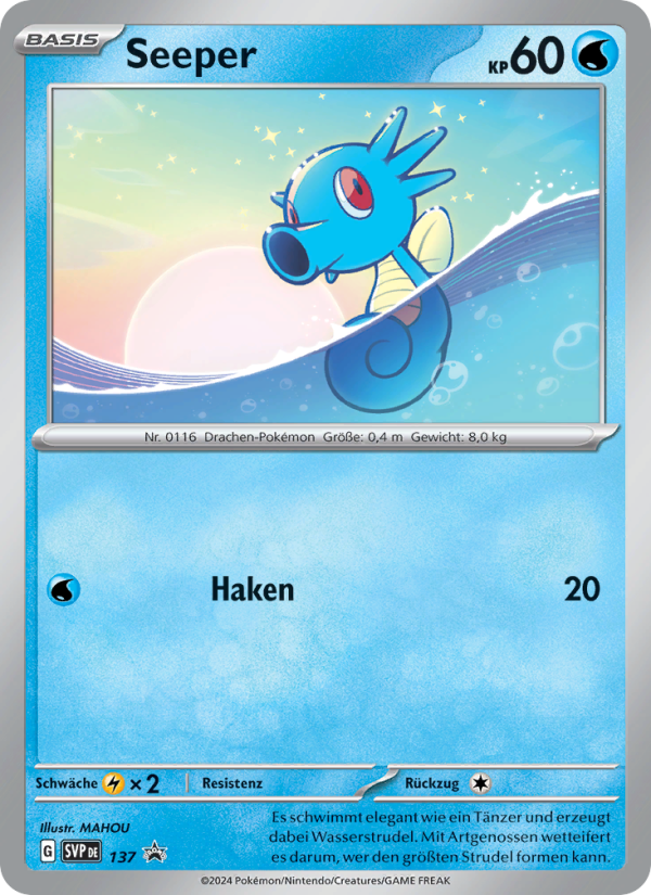 Seeper 137 — SVP Black Star Promos (German Pokémon TCG card)